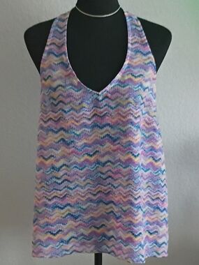 Millau Multicolor Zigzag Racerback Tank Top